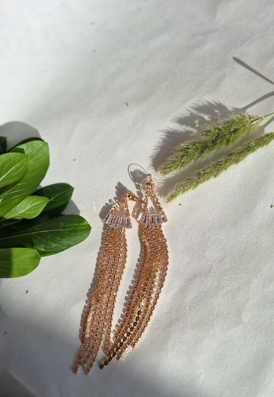 Golden hour fringe Earrings